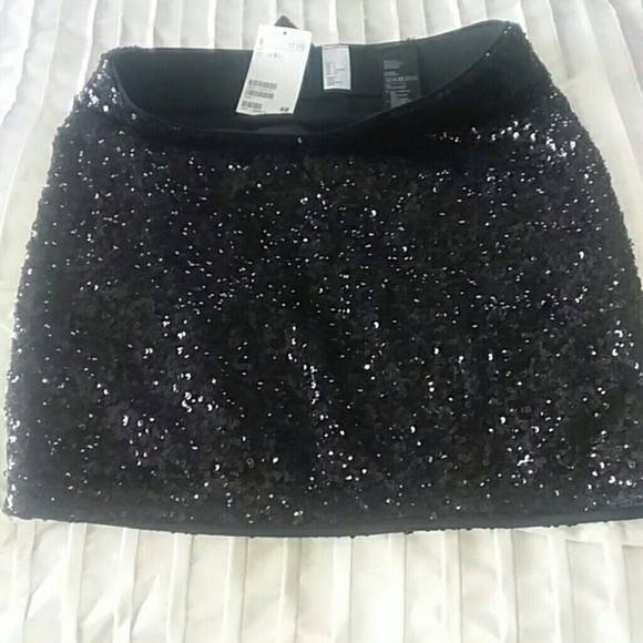 Divided Dresses & Skirts - DIVIDED Sexy Black Sequins Miniskirt NWT